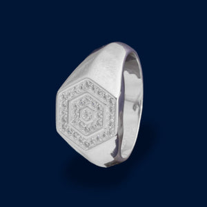 #AC121 - Anillo Caballero Con Piedra - IC7.2