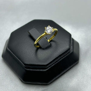 #AD10107 - Anillo Compromiso/Matrimonio De Oro 10k - J07/1.6