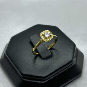 #AD10112 - Anillo Compromiso/Matrimonio De Oro 10k - J07/1.6