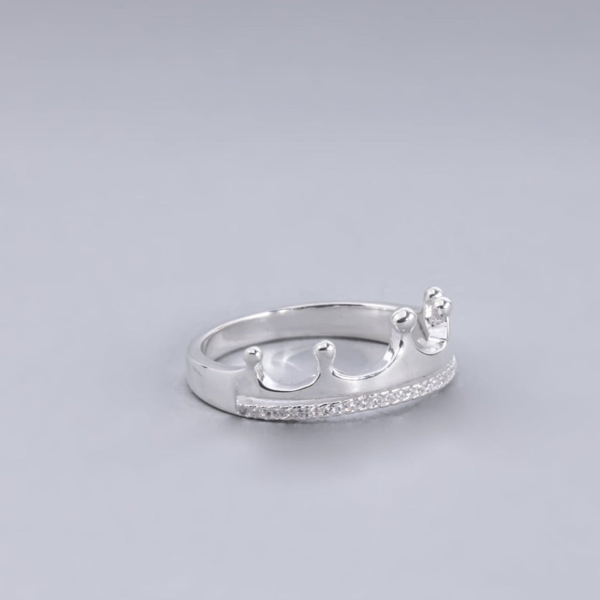 #AD104 - Anillo De Corona De Plata - IP3.3