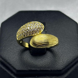 #AOL134 - Anillo Dama Piedra Zirconia Oro Laminado 18K