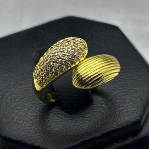 #AOL134 - Anillo Dama Piedra Zirconia Oro Laminado 18K