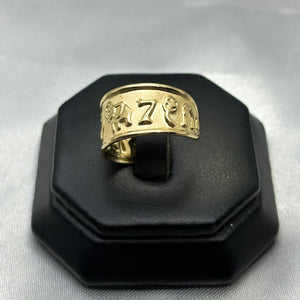 #HE132 - Anillo Ajustable De Herradura De Oro 10K - J05/2.4