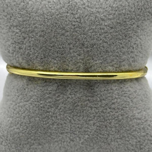 #PAL107 - Pulsera Clavo Rígida Ovalada Oro Laminado 18K