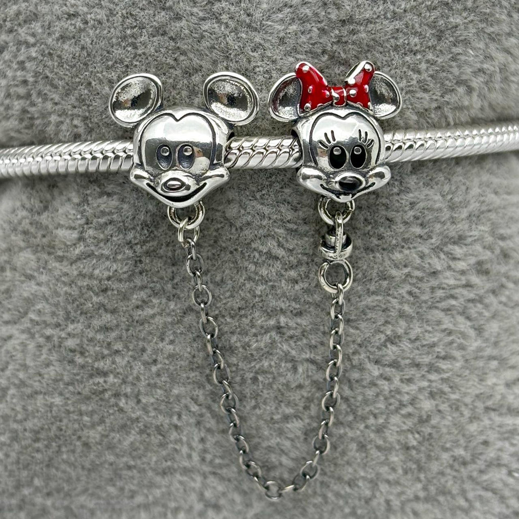 #PAN427 - Charm Cadena Con Mickey Y Minnie Mouse - AI4.9