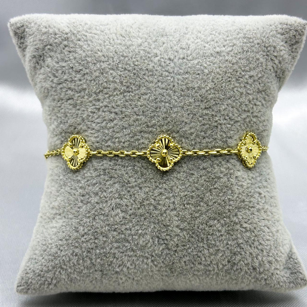 #PA10106 - Pulsera Tipo Van Cleef De Oro 10k 4.4