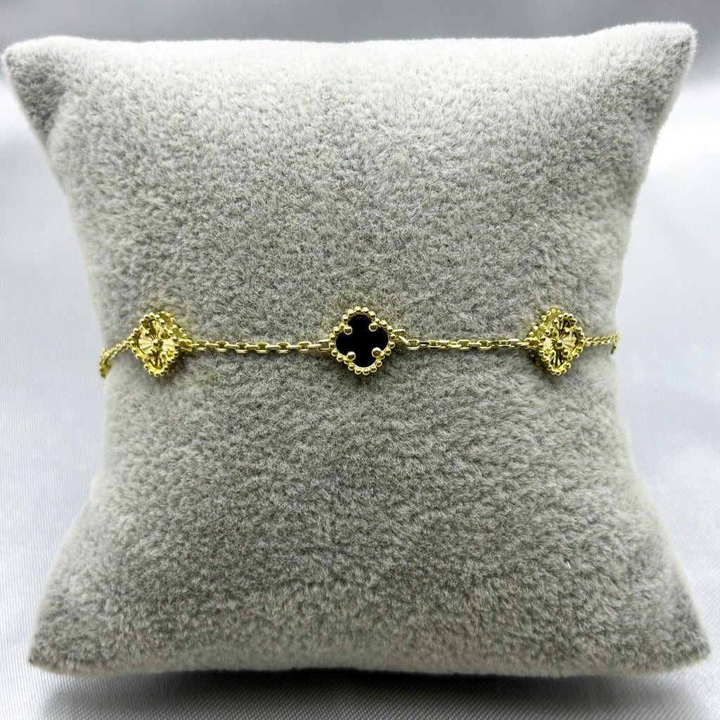 #PA10107 - Pulsera Tipo Van Cleef De Oro 10k 3.5