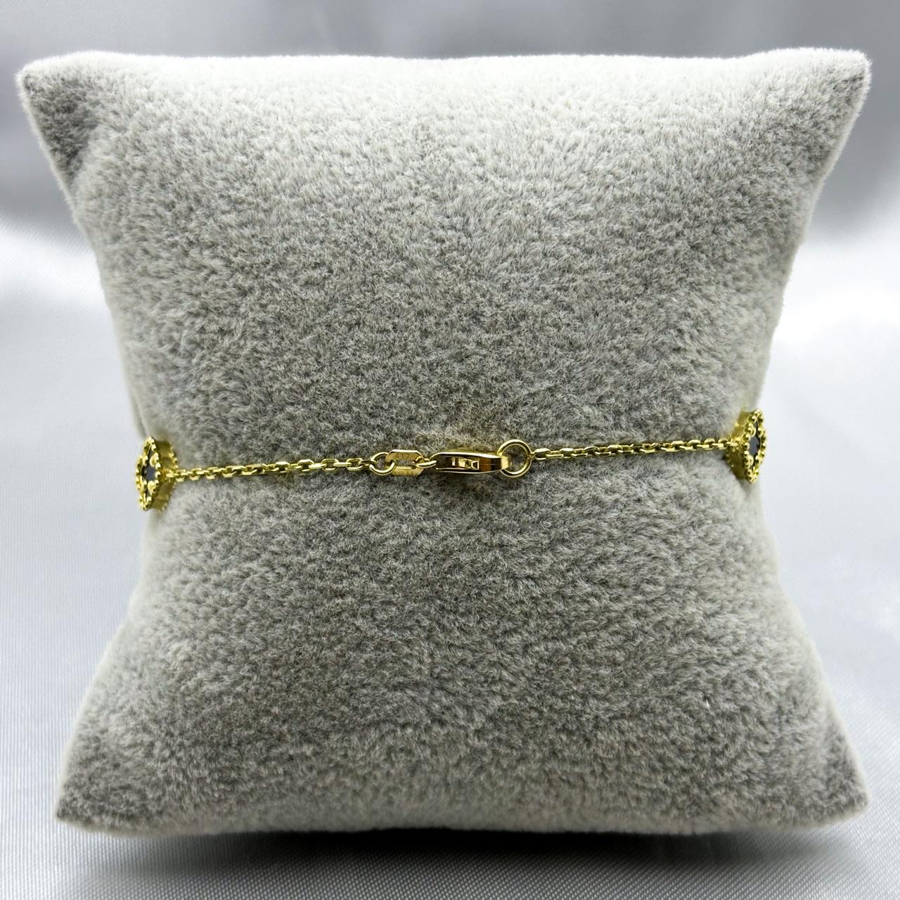 #PA10107 - Pulsera Tipo Van Cleef De Oro 10k 3.5