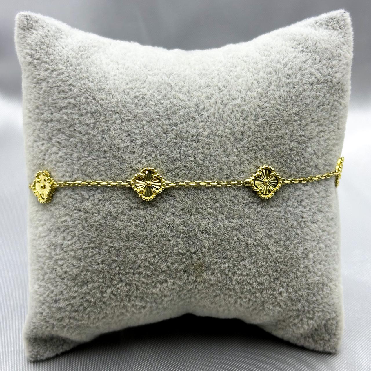 #PA10107 - Pulsera Tipo Van Cleef De Oro 10k 3.5