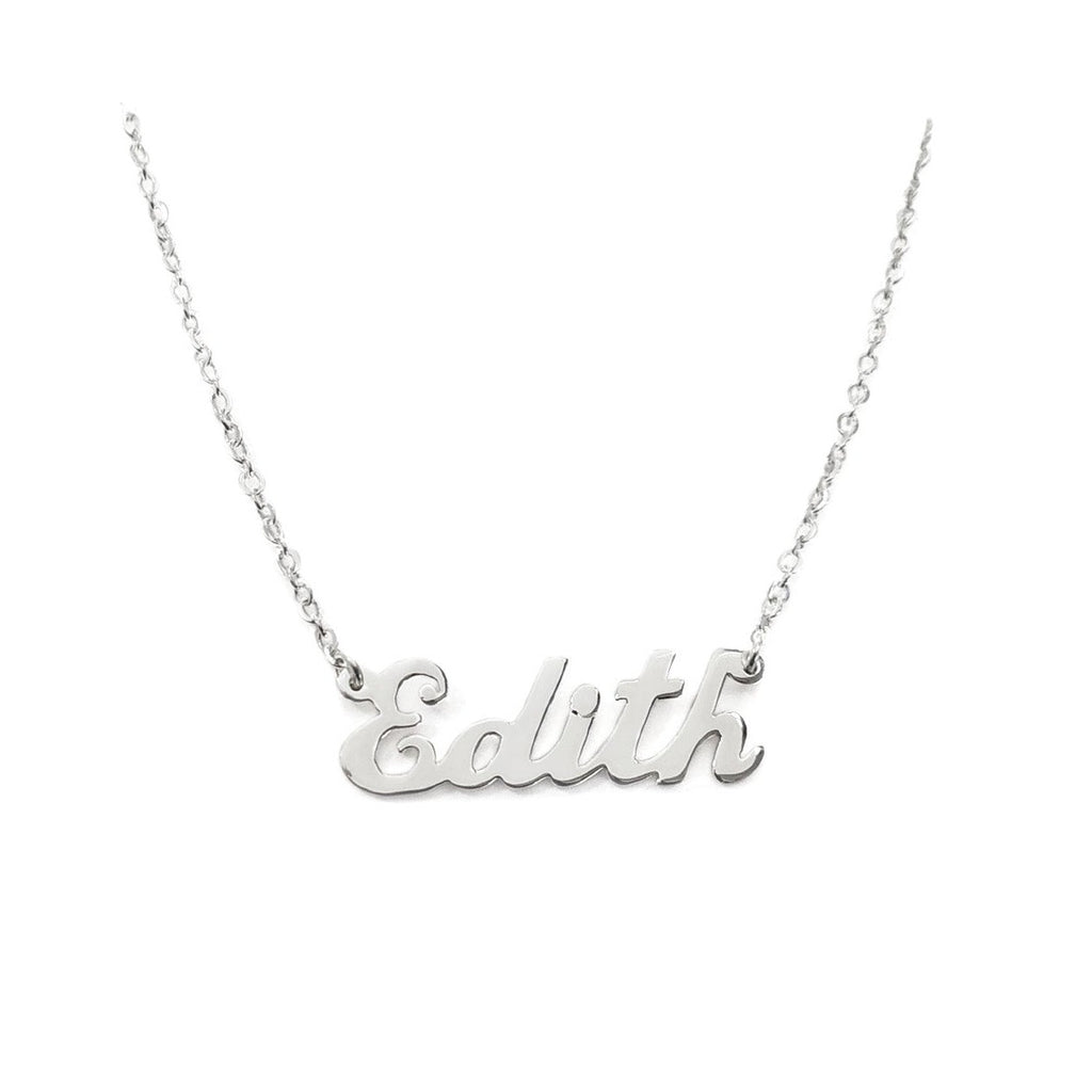 #HE102/CAD173 - Gargantilla De Nombre Personalizado De Plata