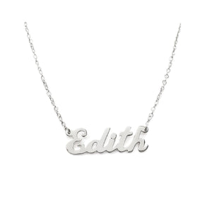 #HE102/CAD173 - Gargantilla De Nombre Personalizado De Plata