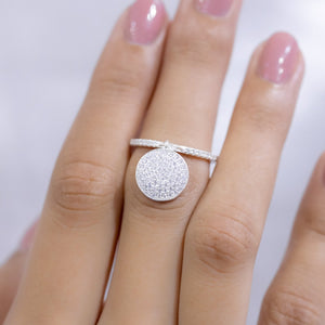 #AD250 - Anillo Con Colgante Circular - IP2.5