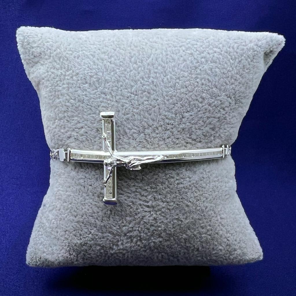 #PA258 - Pulsera De Cruz Con Cristo - ZC7.1